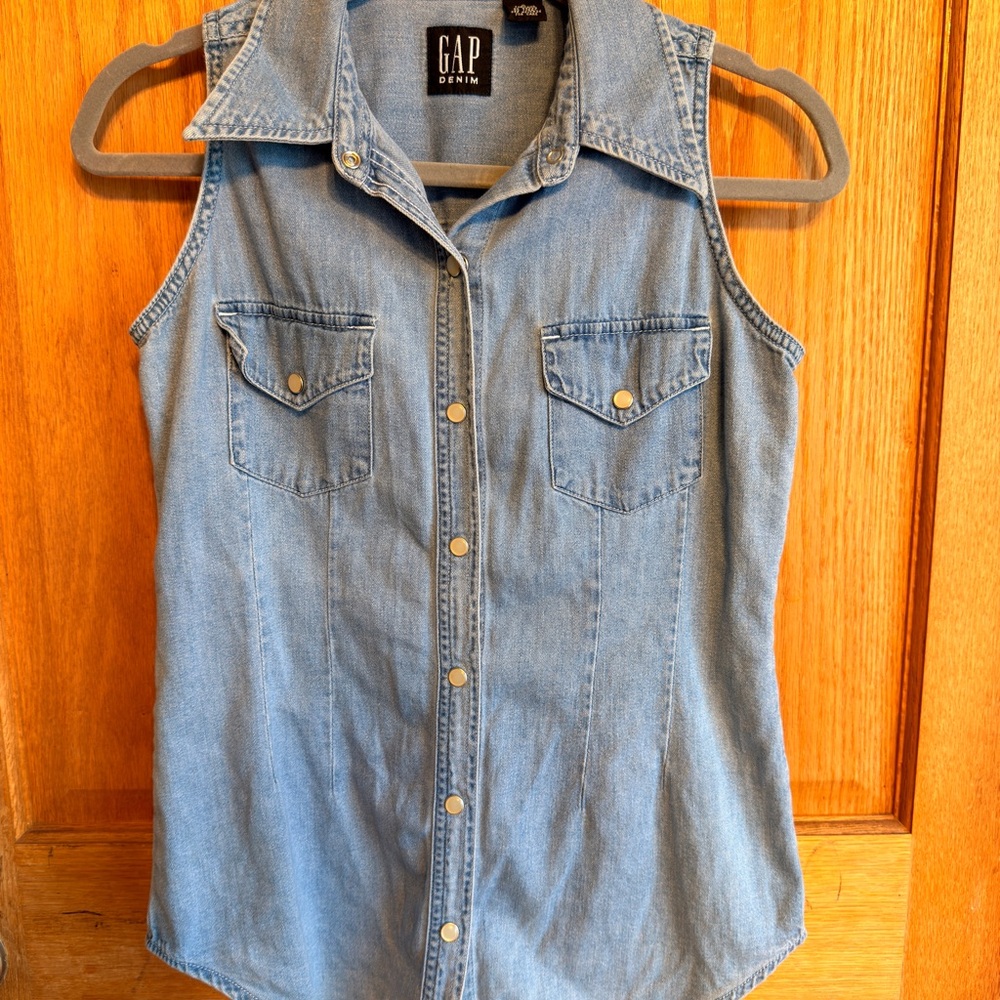 GAP Light Blue Denim Shirt